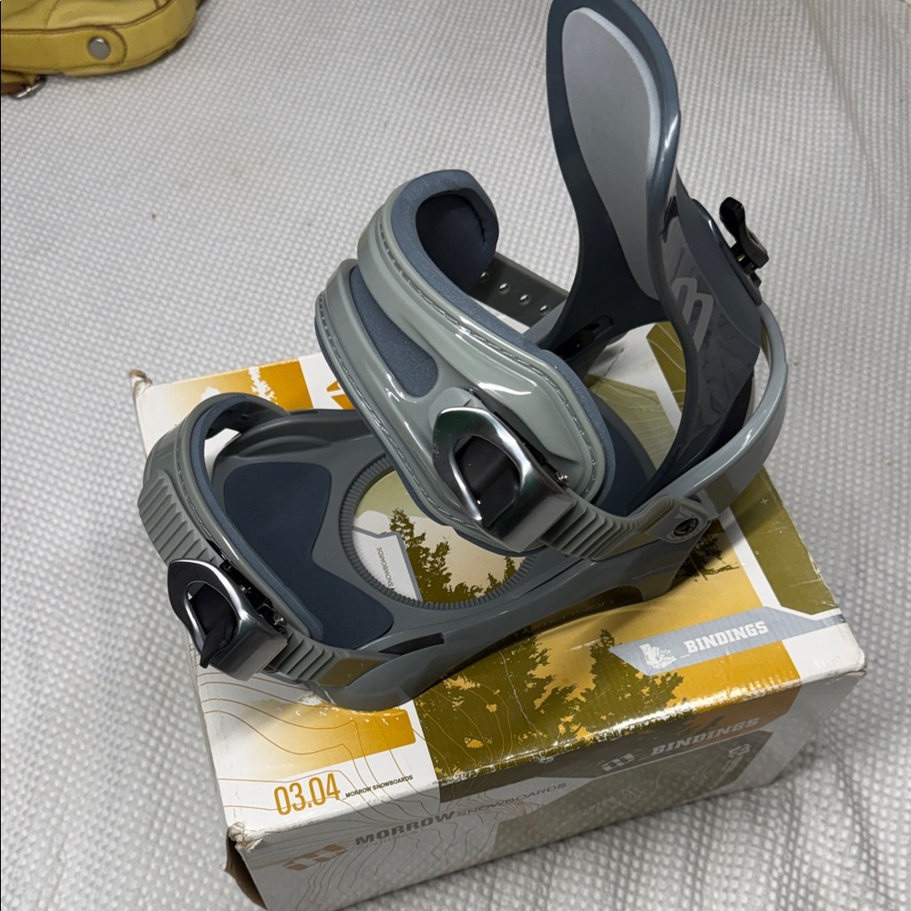 Morrow Dimension -Snowboard Binding - Black/Gray - M03501197 - Large (Just One)